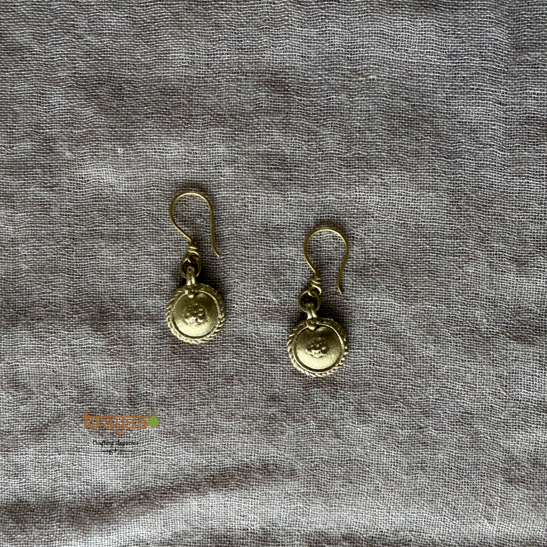 Black Small Beads Shot Dhokra Necklace Set