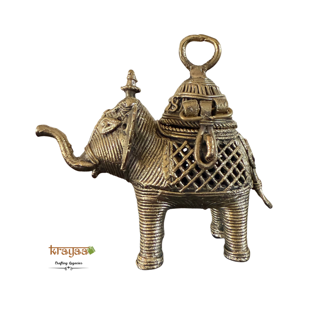 Dhokra ElephantAmbari Coin Box