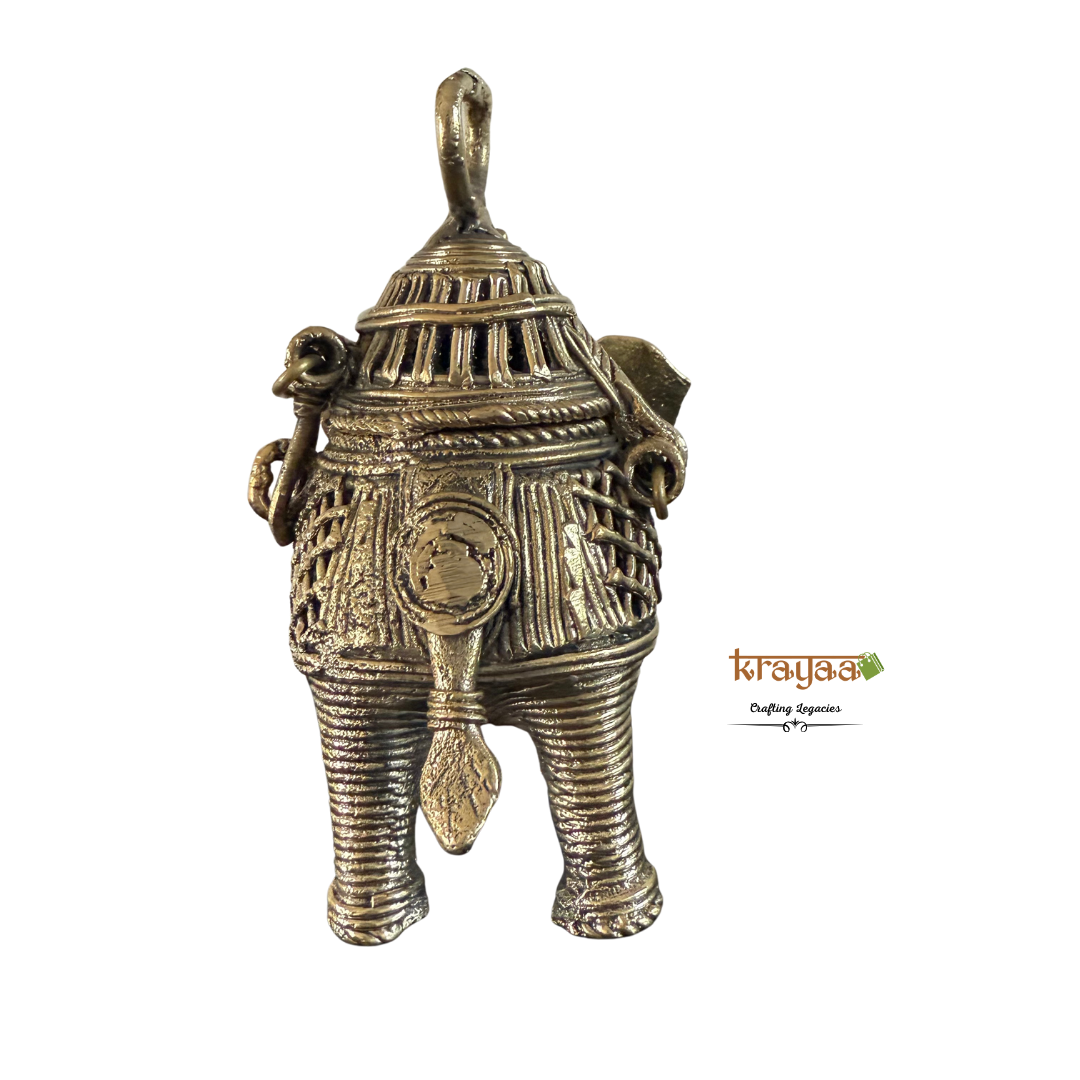 Dhokra ElephantAmbari Coin Box