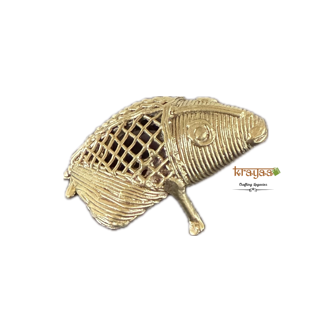 Dhokra Frog Table top Accent