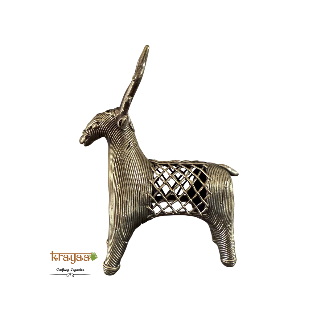 Dhokra Deer Table Top Accent