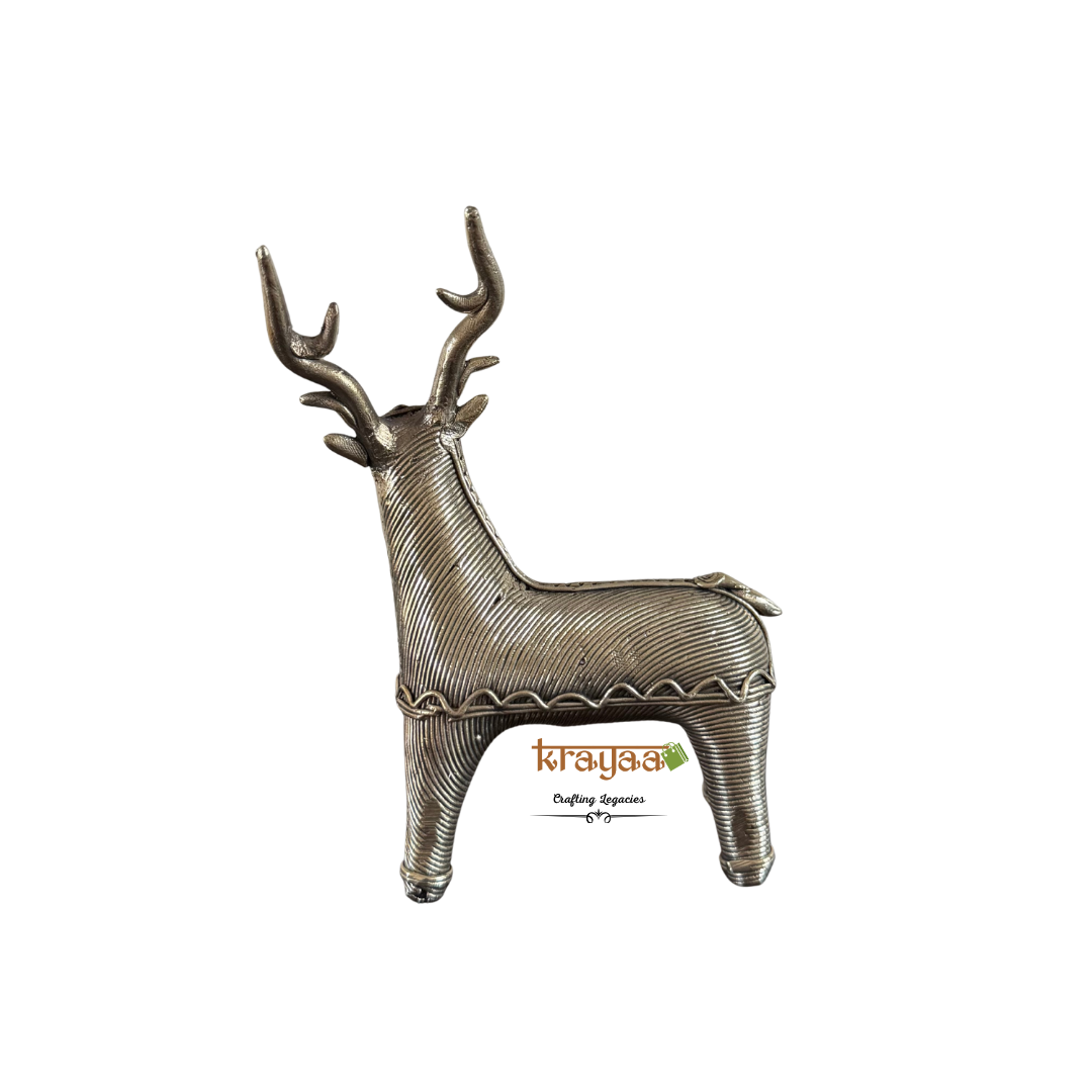 Dhokra Deer Table Top Accent