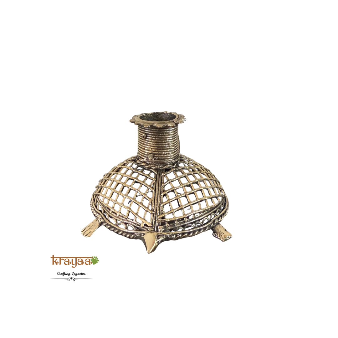 Dhokra Tortoise Candle Stand