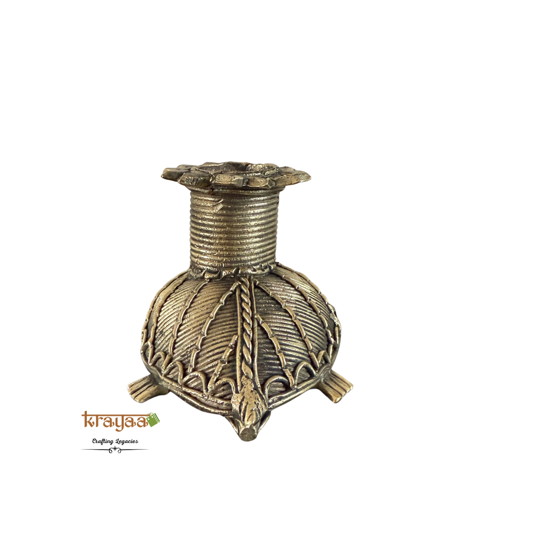 Dhokra Tortoise Candle Stand