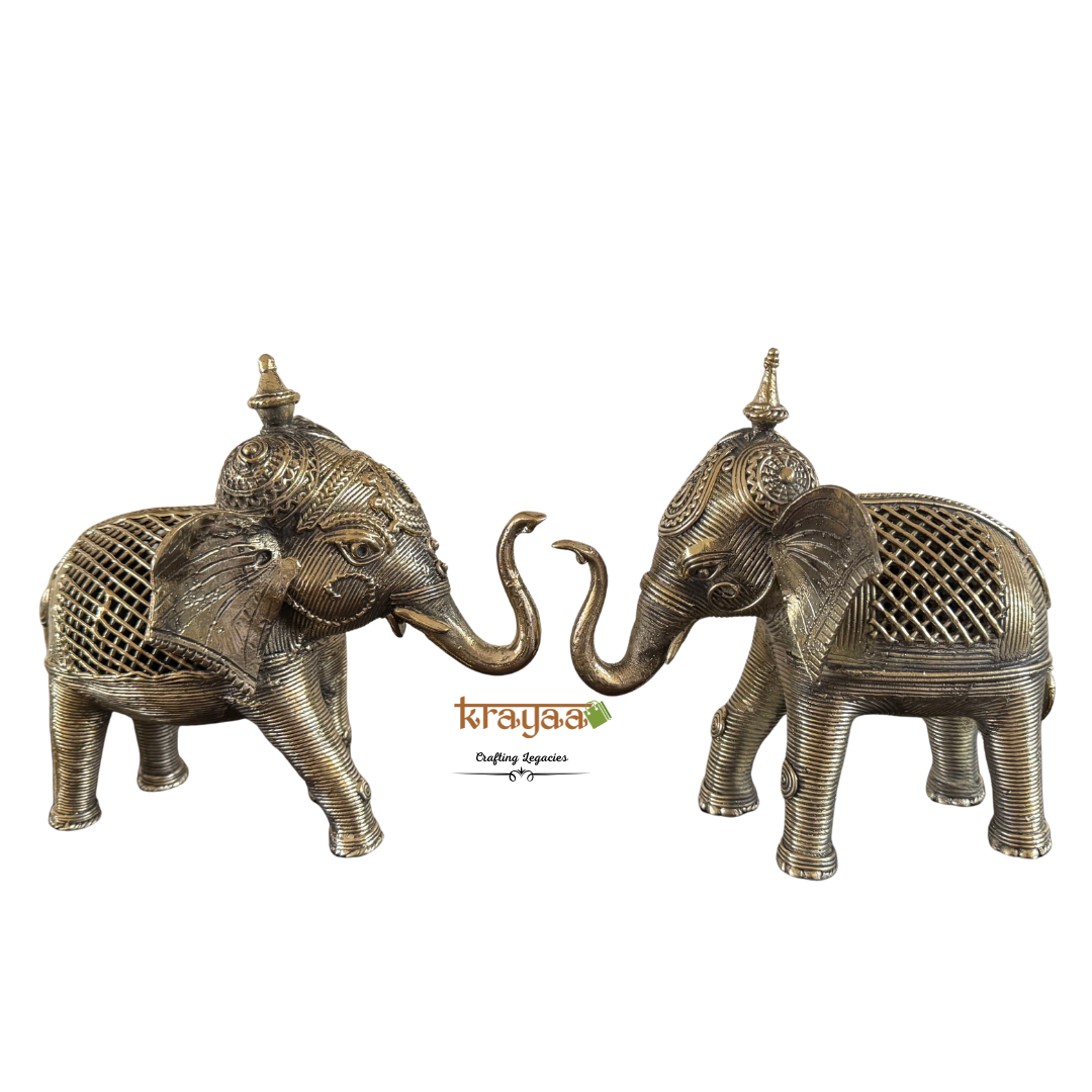 Dhokra Elephant Sculpture