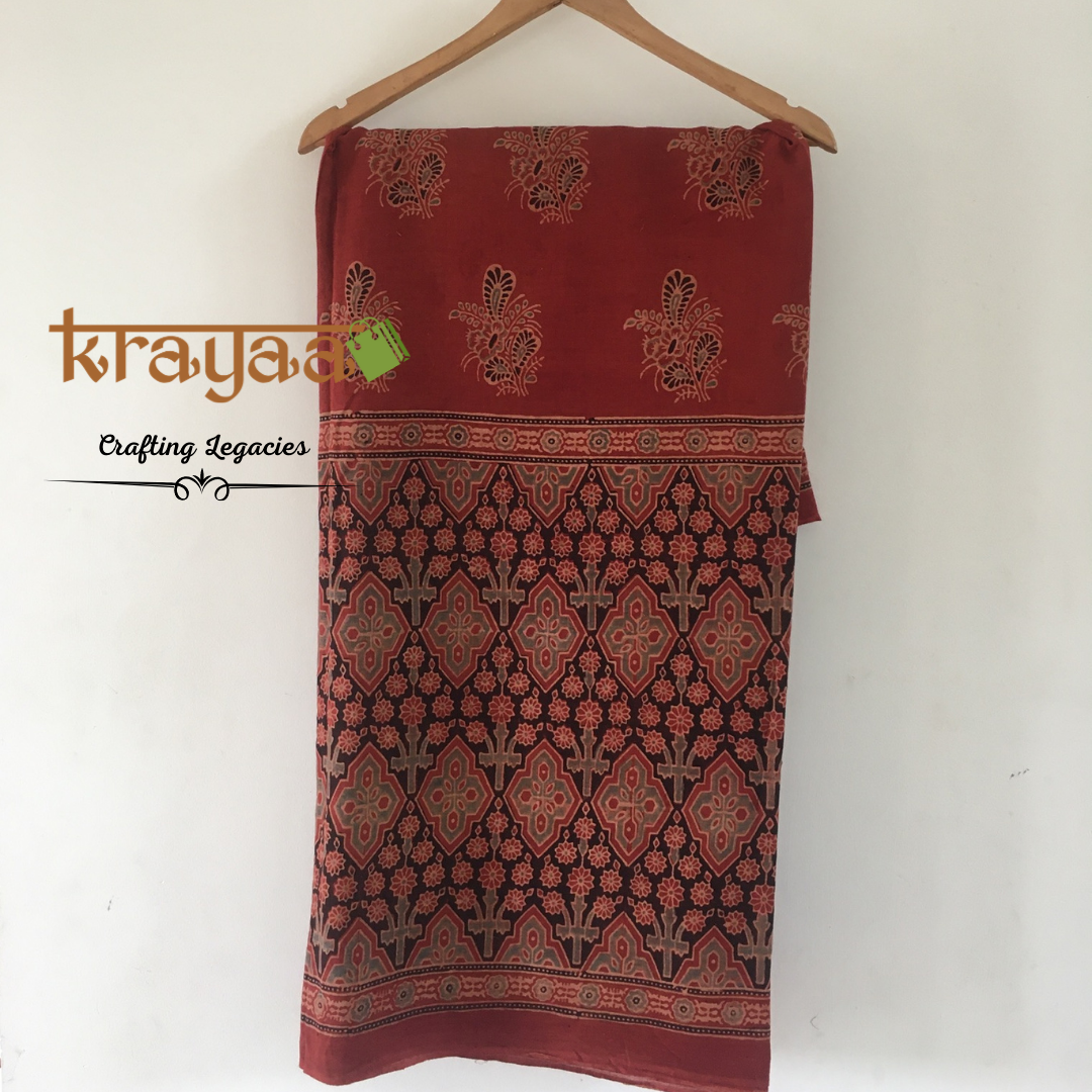 Ajrakh Blockprinted Mul Cottons