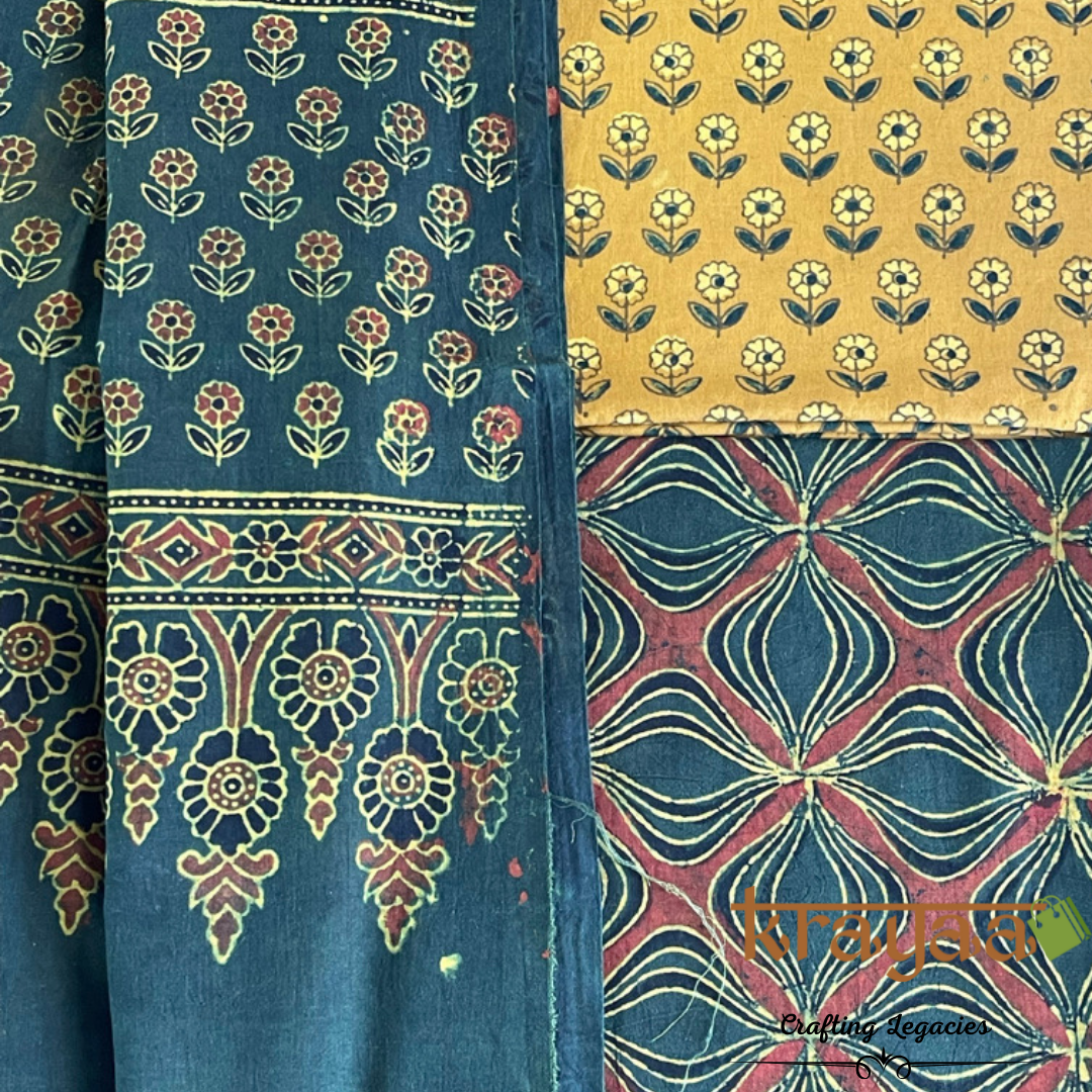 Ajrakh hand block prints