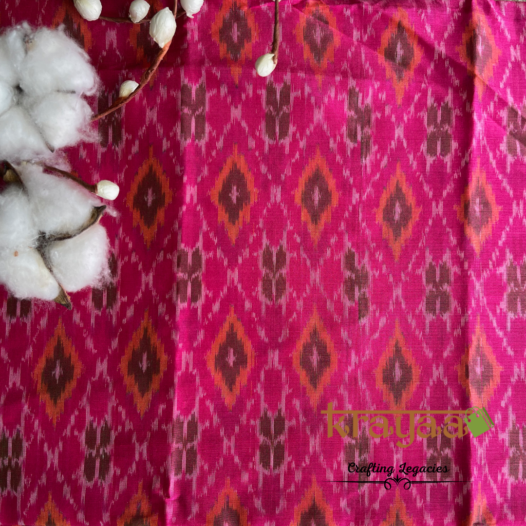 Ikkat Silk Cotton Blouse Fabrics