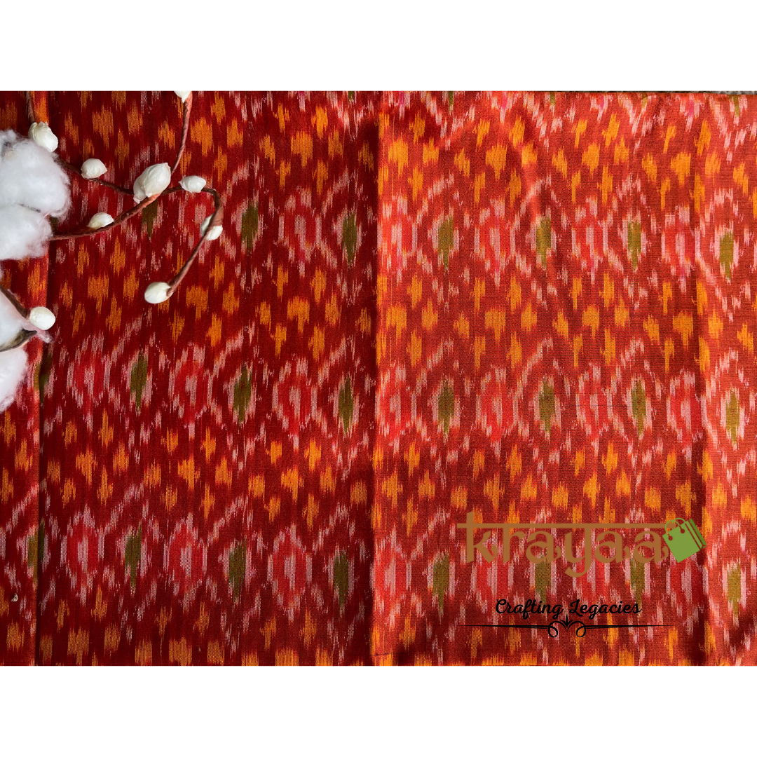 Ikkat cotton 2025 blouse material