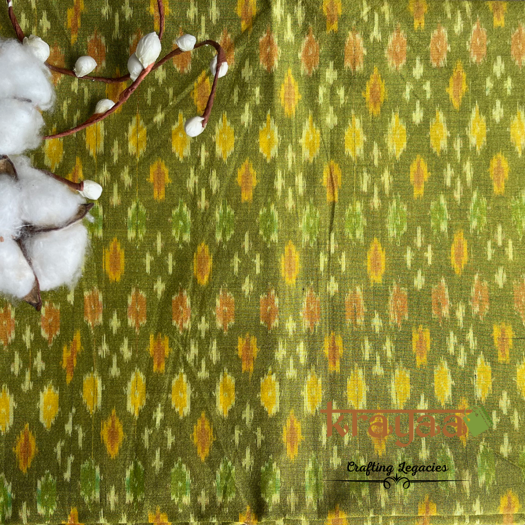 Ikkat Silk Cotton Blouse Fabrics