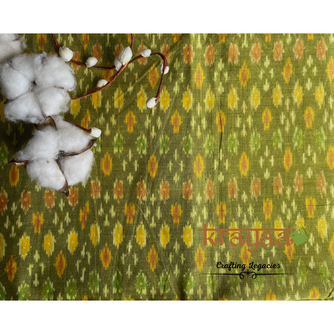 Ikkat Silk Cotton Blouse Fabrics
