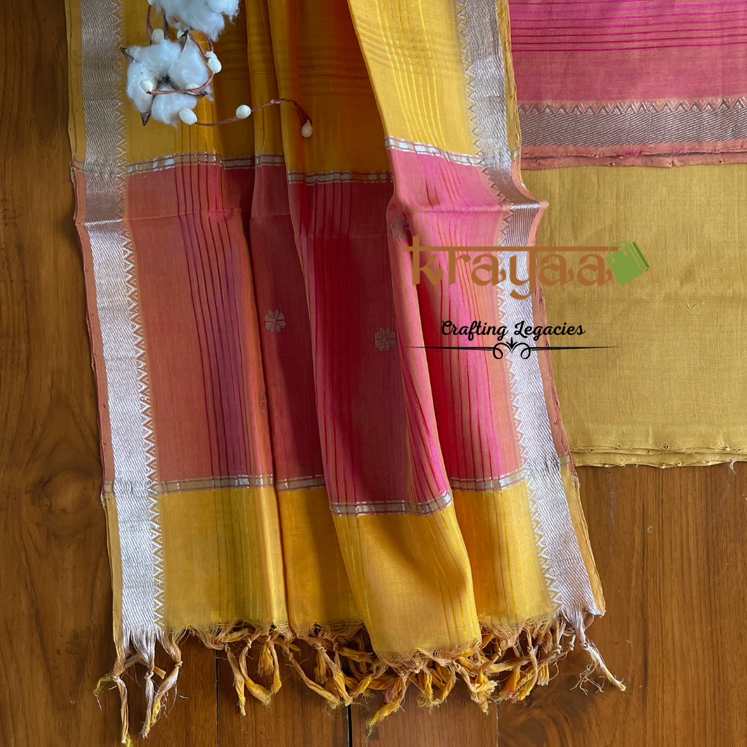 Mangalagiri Silk Cotton Dress Material Set