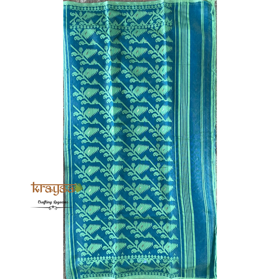 Sea Green - Hand woven - Dhakai Saree