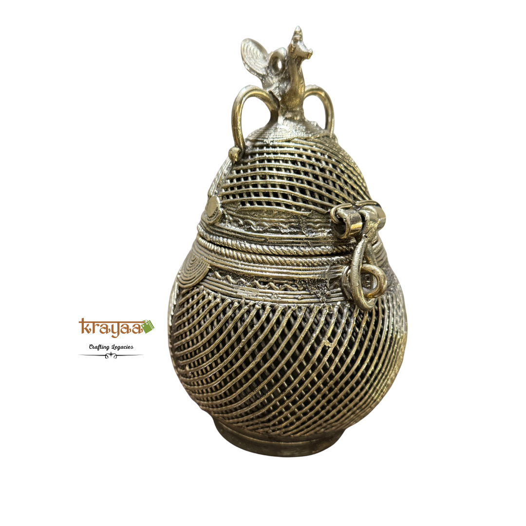 Dhokra Coconut Jewellery box