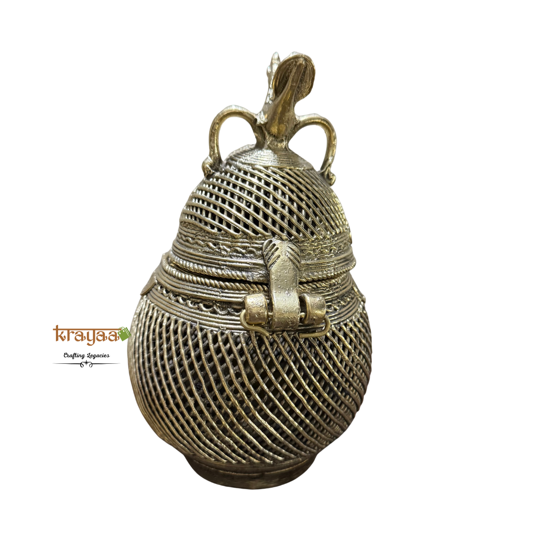 Dhokra Coconut Jewellery box