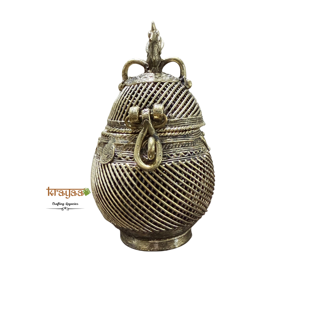 Dhokra Coconut Jewellery box