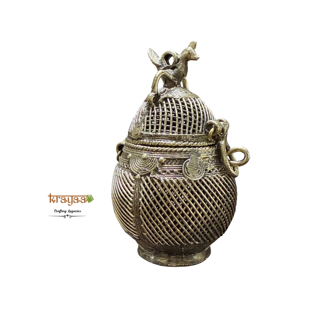 Dhokra Coconut Jewellery box