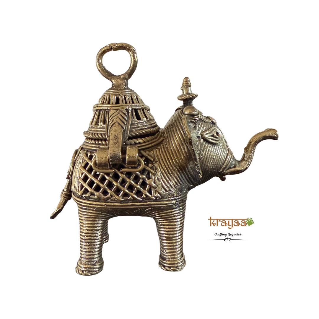 Dhokra ElephantAmbari Coin Box