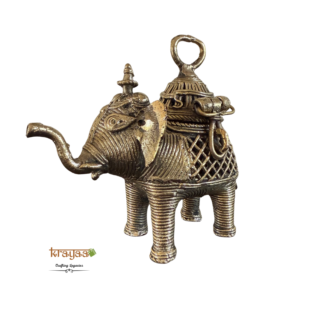 Dhokra ElephantAmbari Coin Box