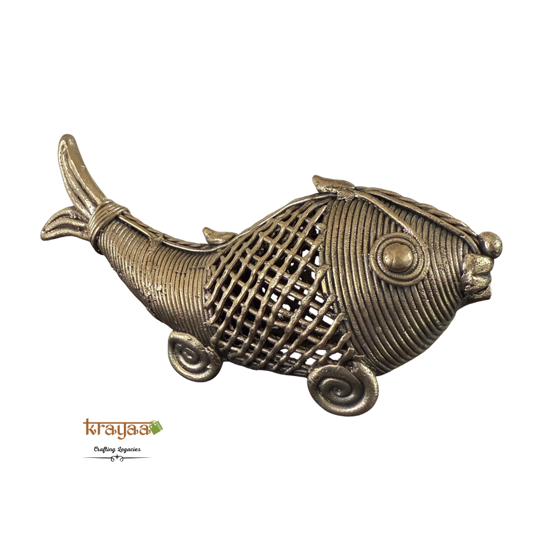Dhokra Fish Table Top Accent