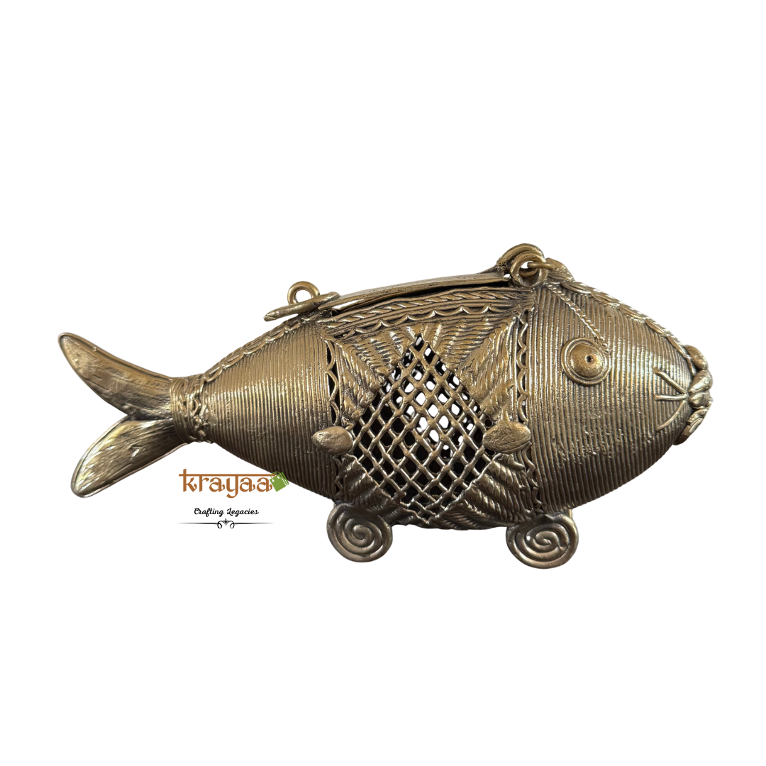 Dhokra Fish Table Top Accent