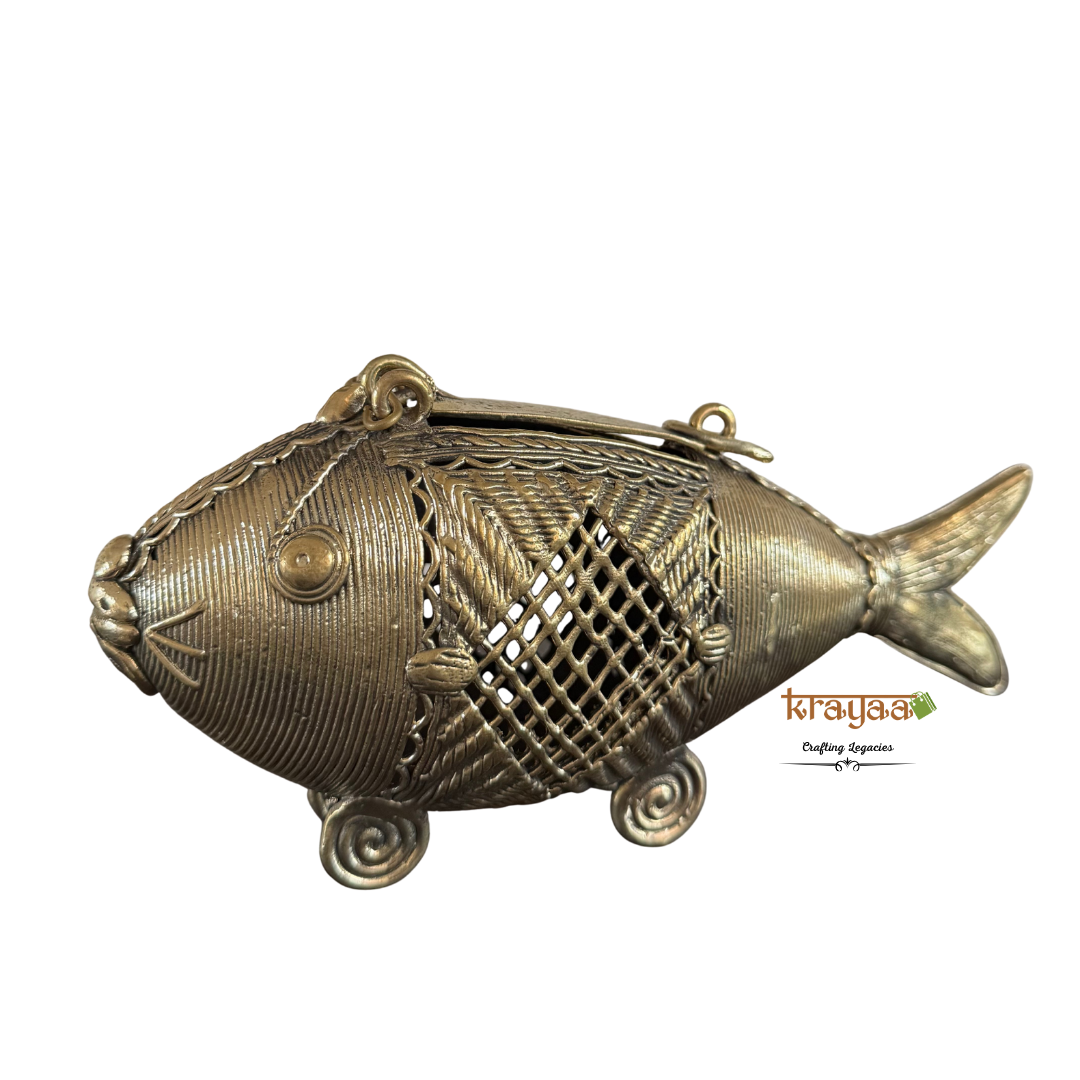 Dhokra Fish Table Top Accent