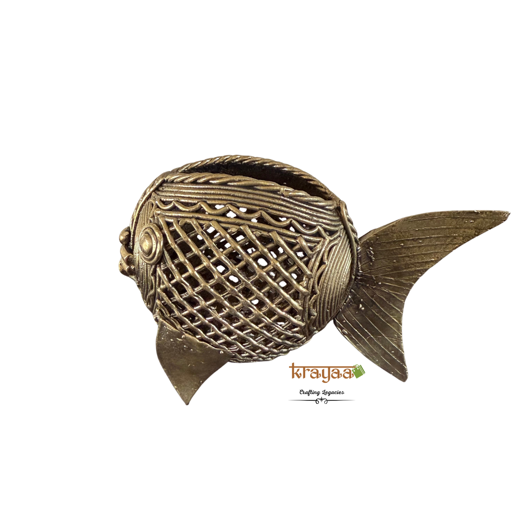 Dhokra Fish  Pen Stand