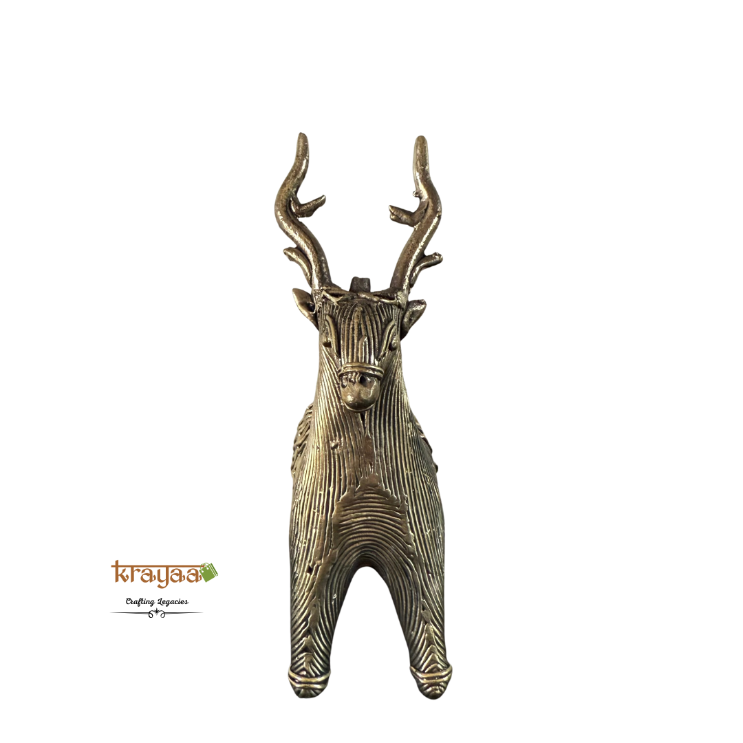 Dhokra Deer Table Top Accent