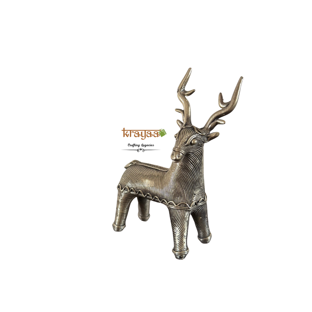 Dhokra Deer Table Top Accent