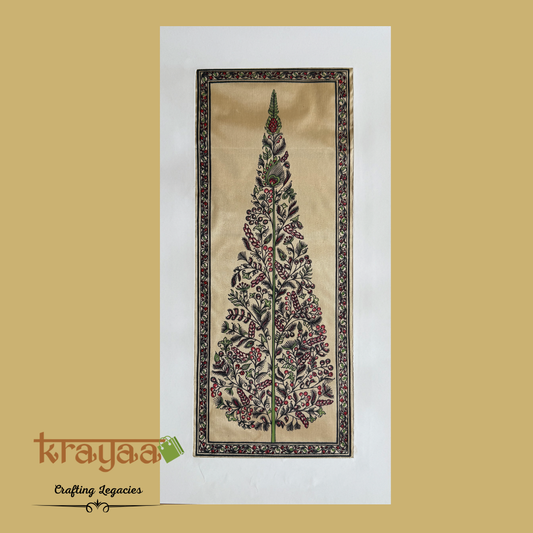 Pattachitra on Tussar Silk - Tree Of Life