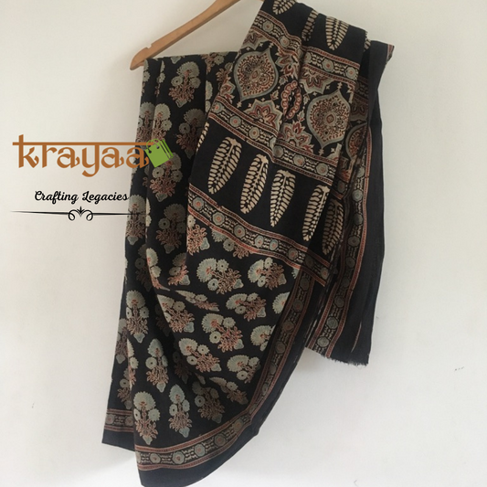 Ajrakh Blockprinted  Mul Cottons