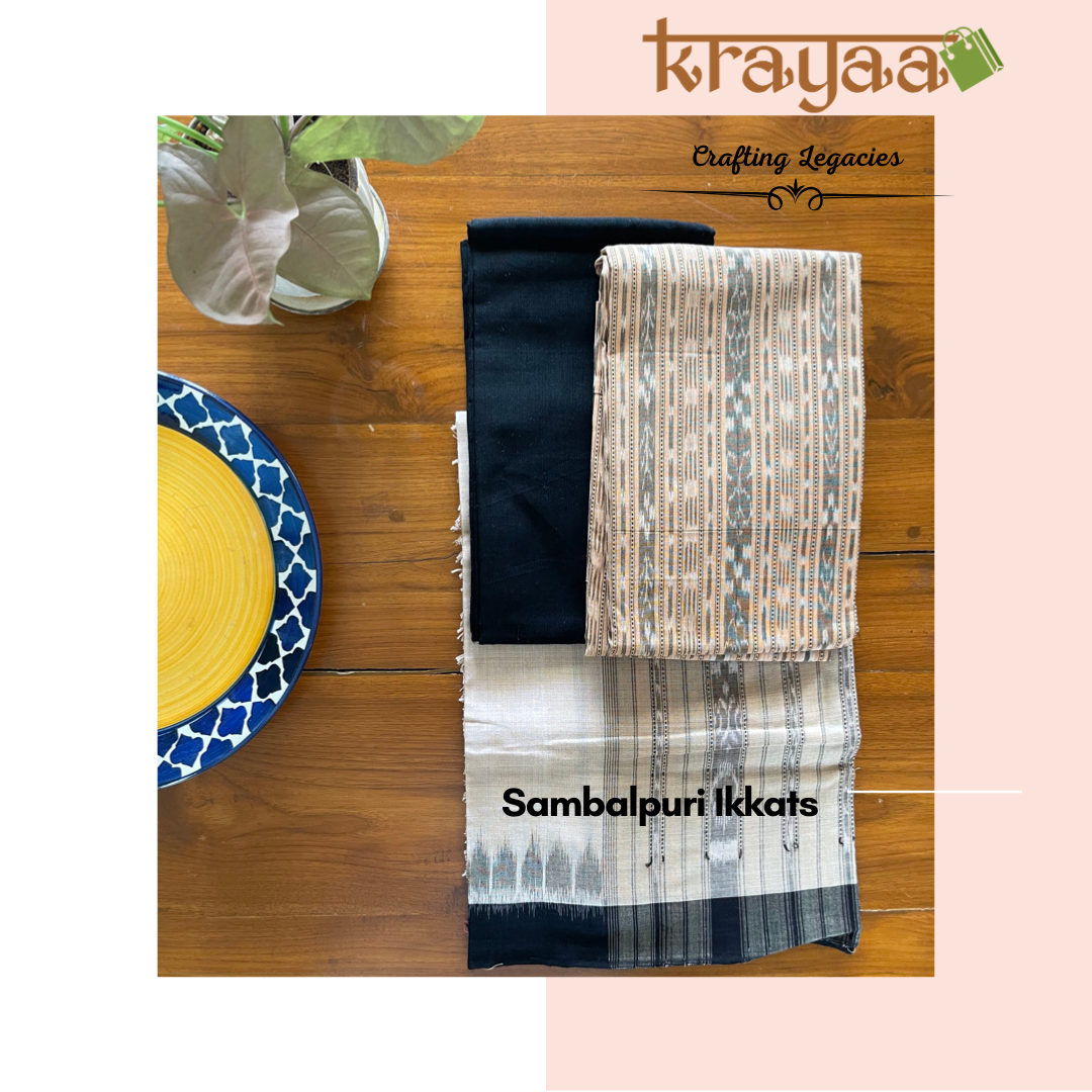 Sambalpuri Ikkat dress material set