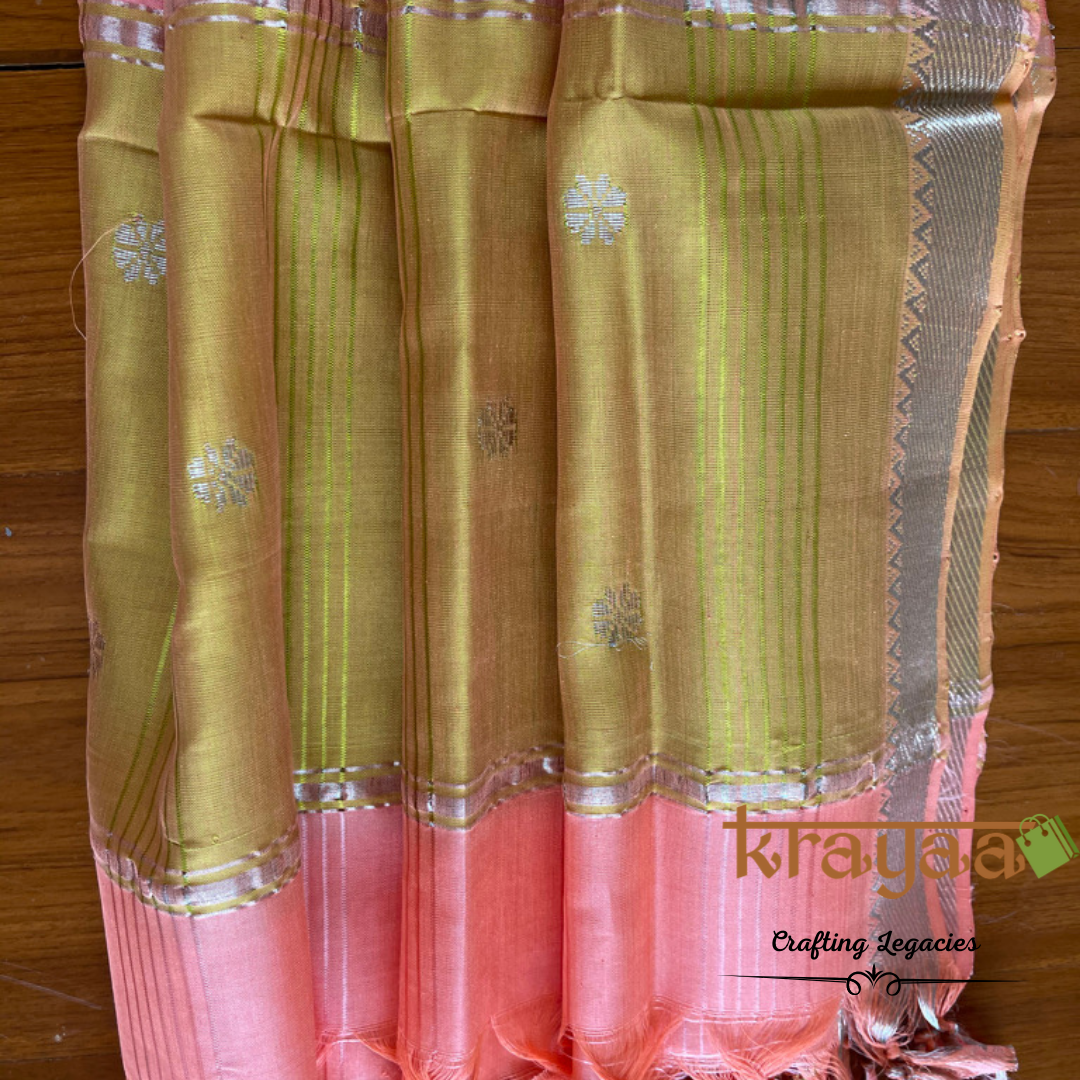 Mangalagiri  Silk Cotton Dress Material Set