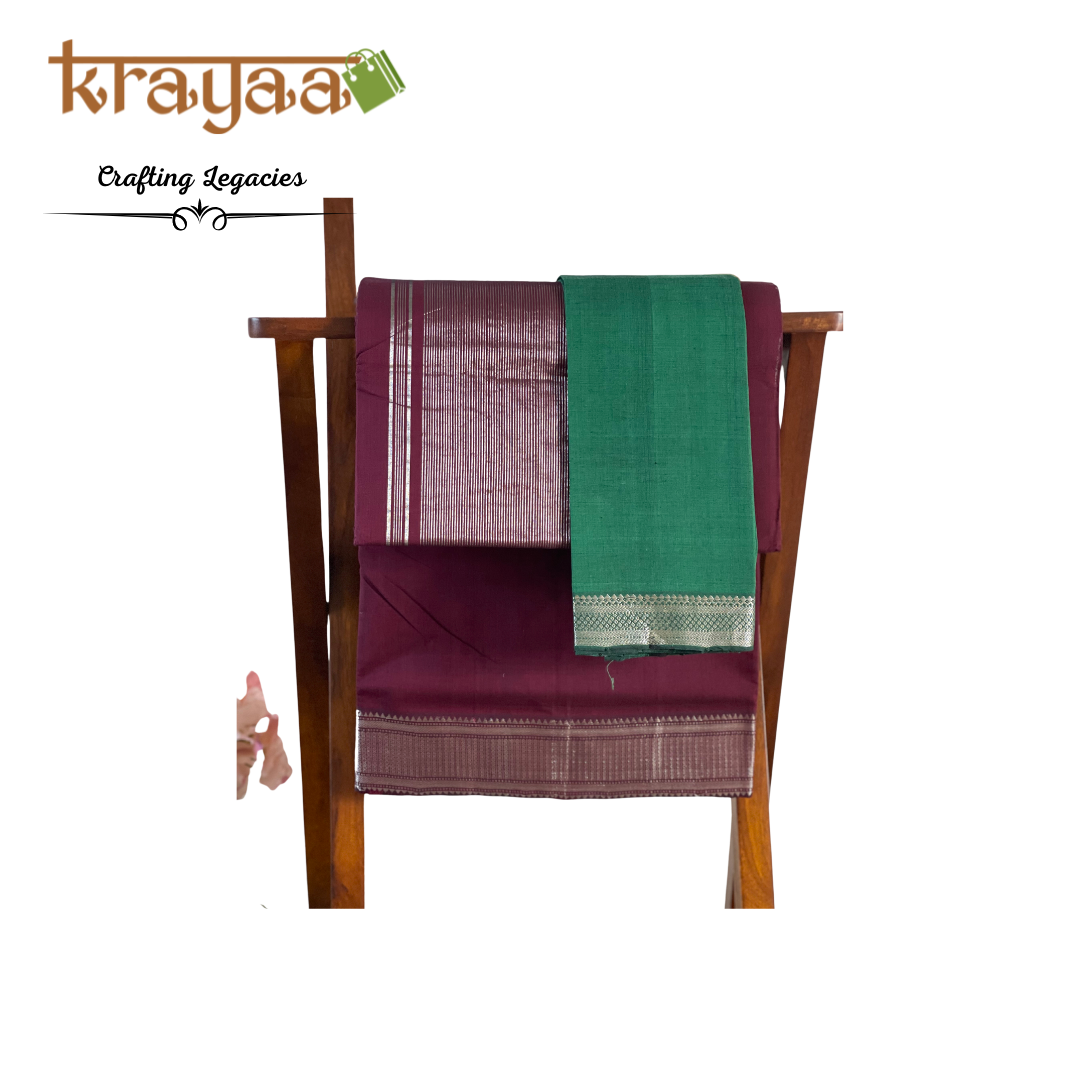 Mangalagiri Cottons with Nizam Border