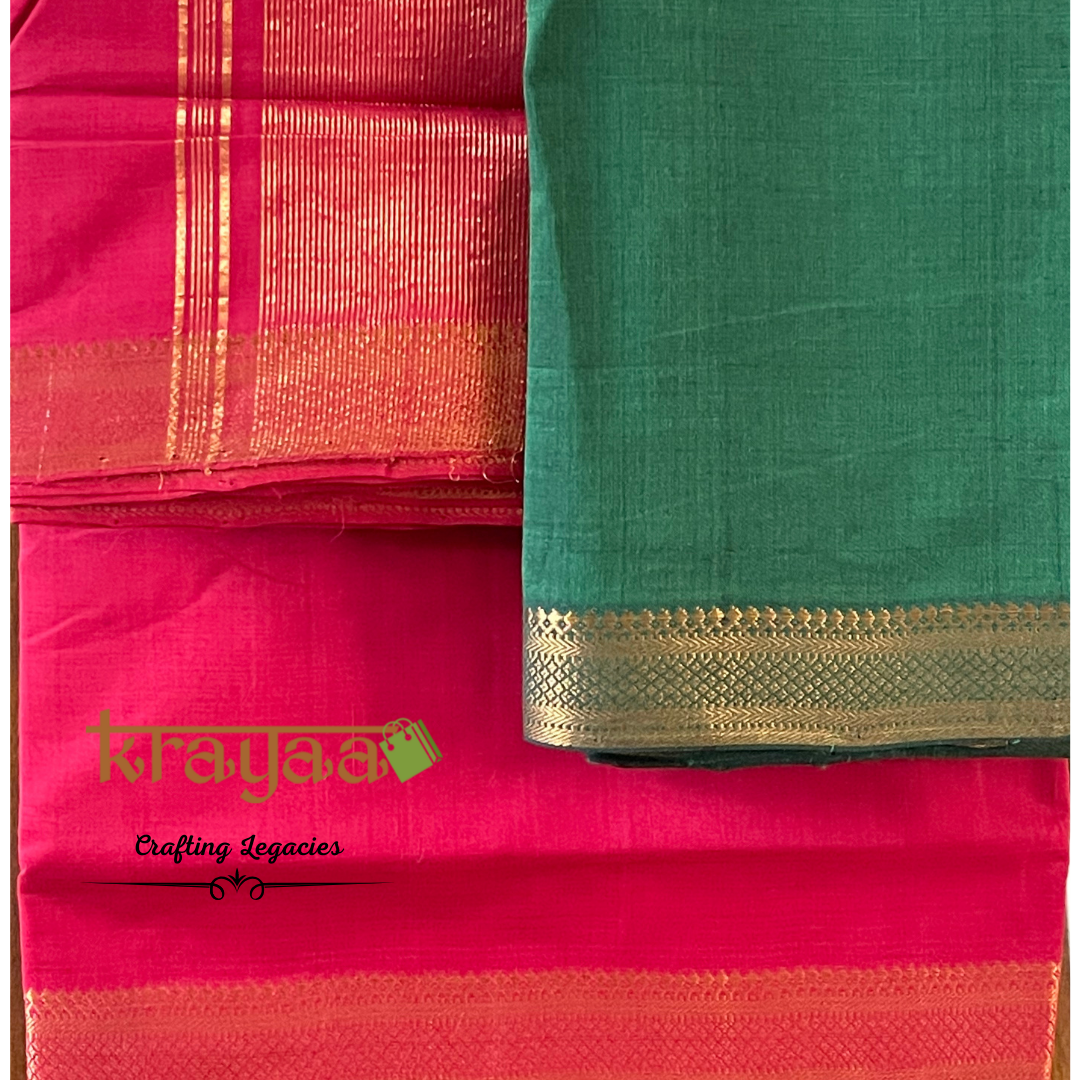 Mangalagiri Cottons with Nizam Border