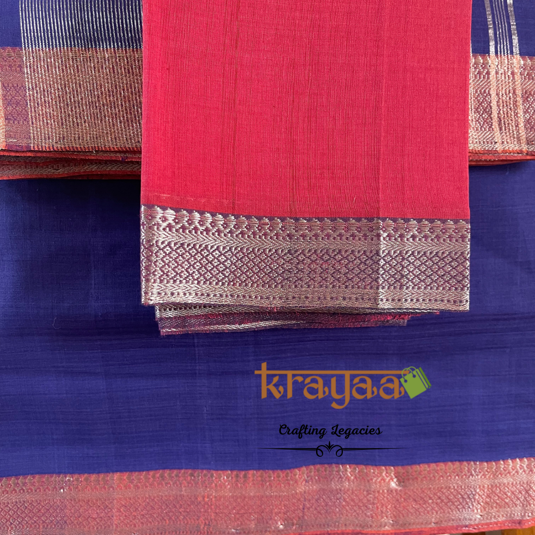 Mangalagiri Cottons with Nizam Border