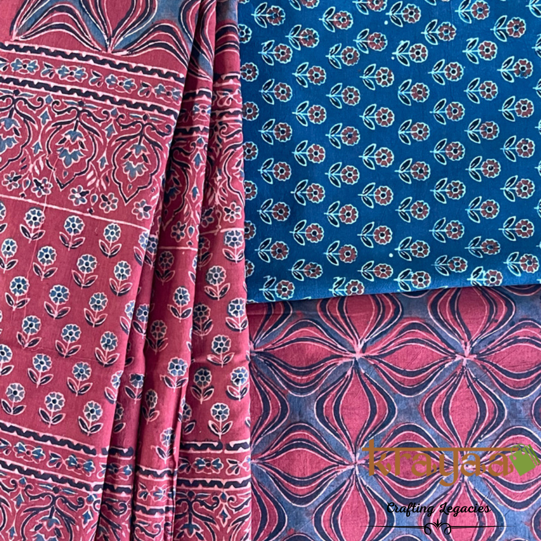 Ajrakh hand block prints