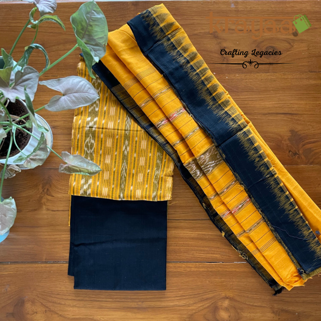 Sambalpuri Ikkat dress material set