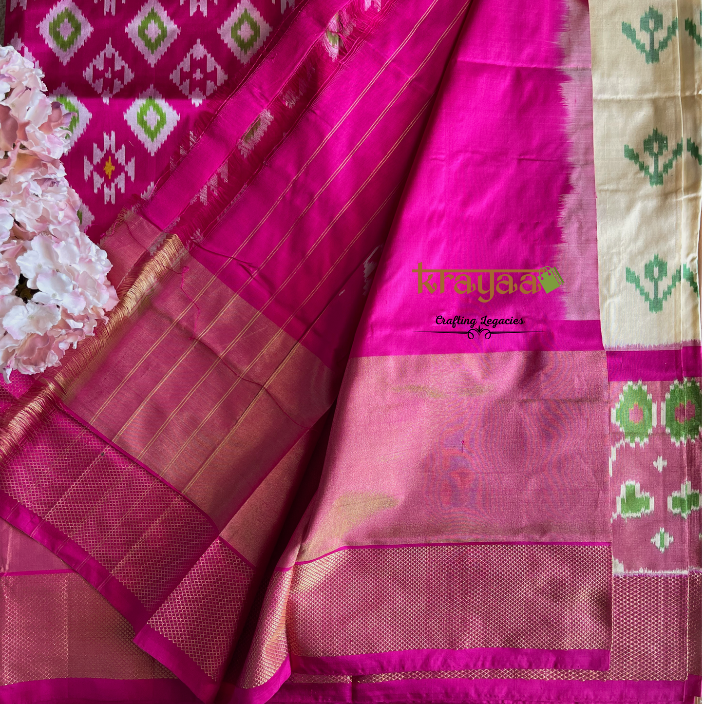 Pochampally Ikkat Silk Saree