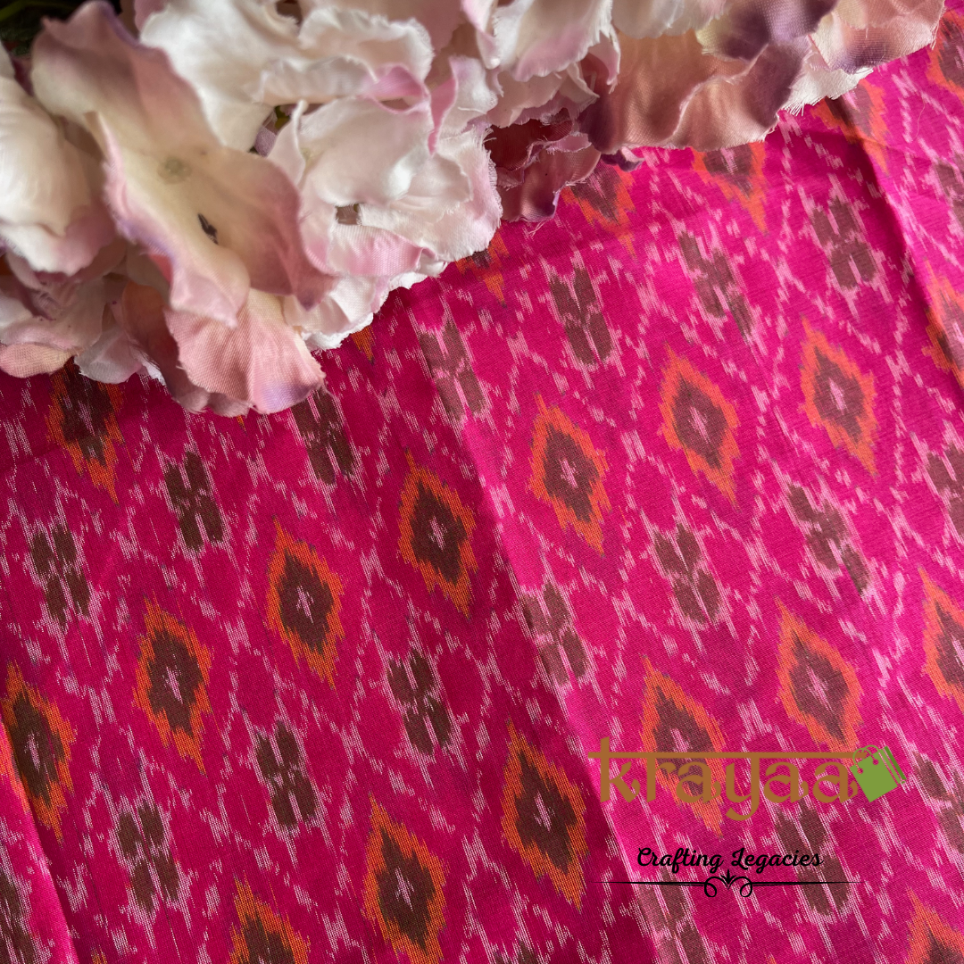 Ikkat Silk Cotton Blouse Fabrics