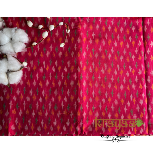 Ikkat Silk Cotton Blouse Fabrics