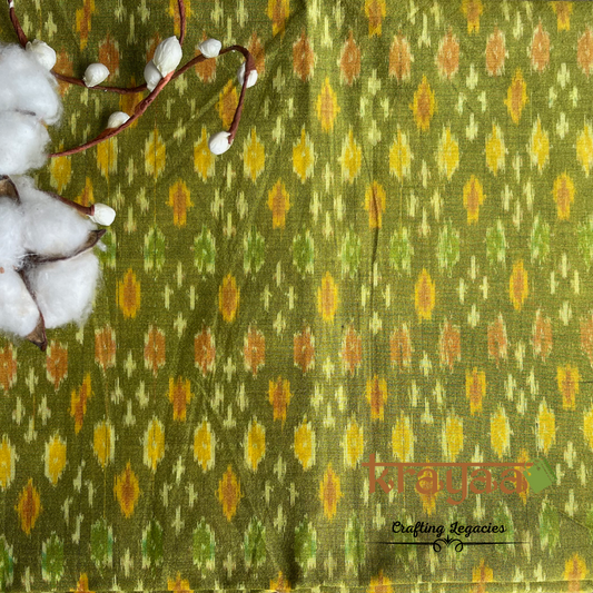 Ikkat Silk Cotton Blouse Fabrics