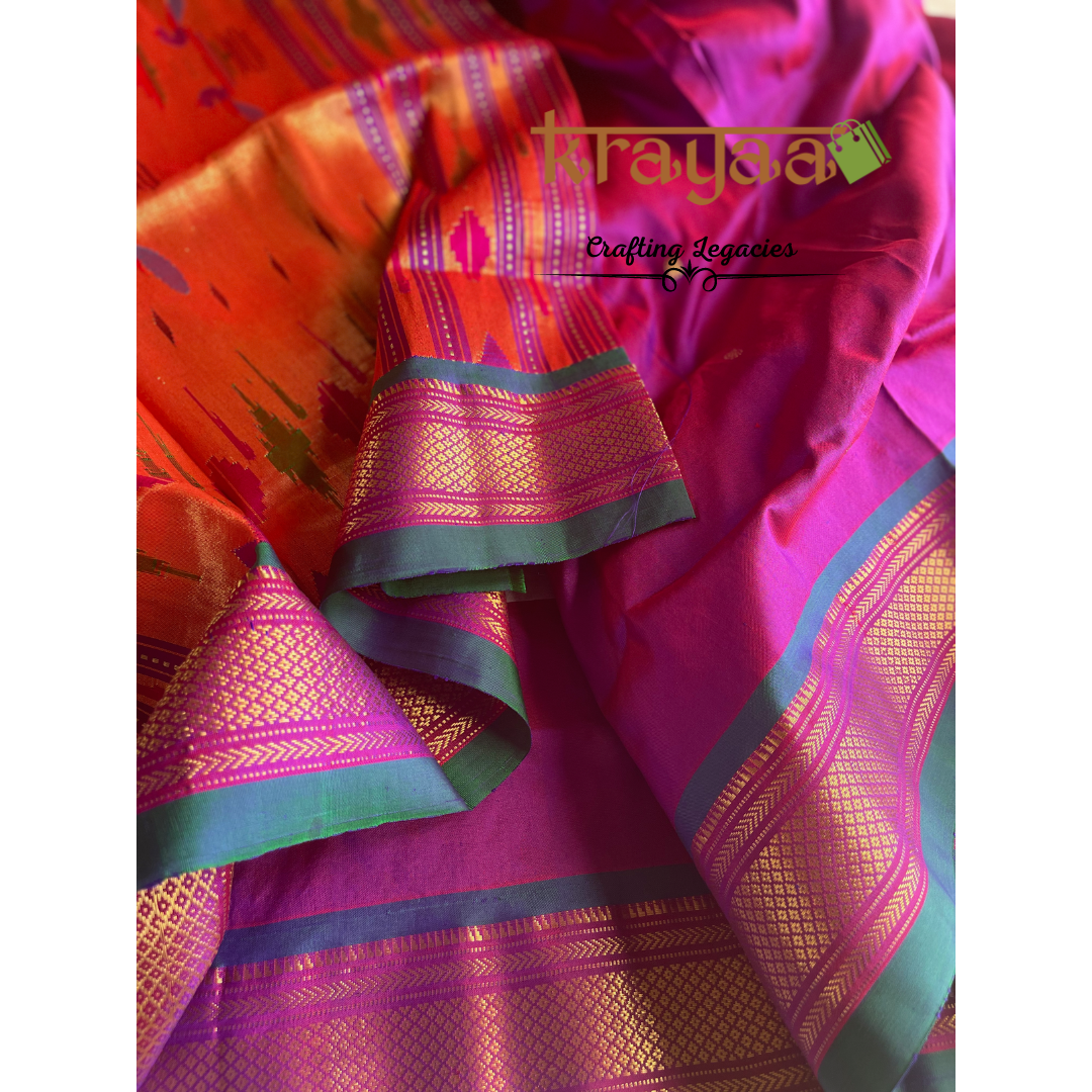 Handwoven Paithani Silk Saree