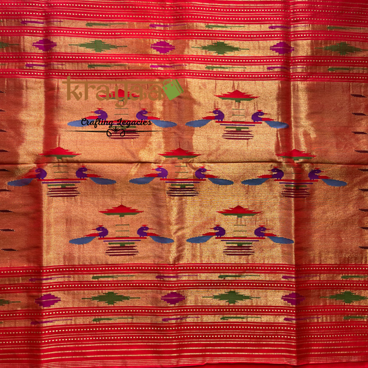 Handwoven Paithani Silk Saree