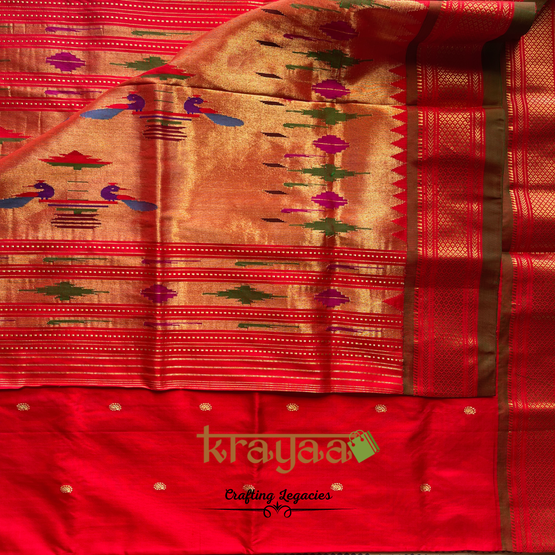 Handwoven Paithani Silk Saree