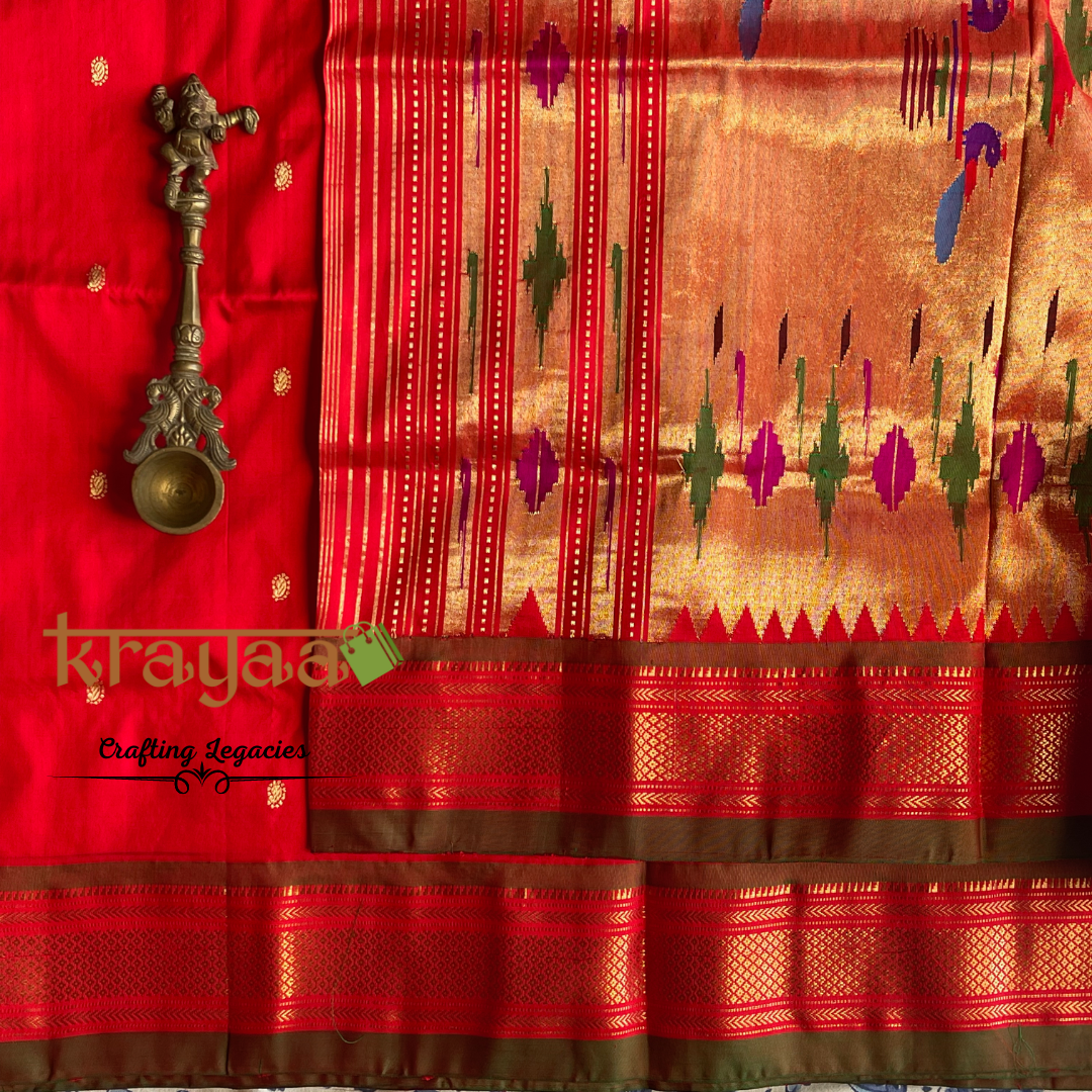 Handwoven Paithani Silk Saree