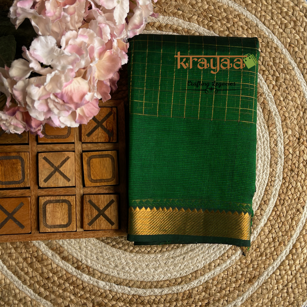 Handwoven Mangalagiri Silk CottonSaree