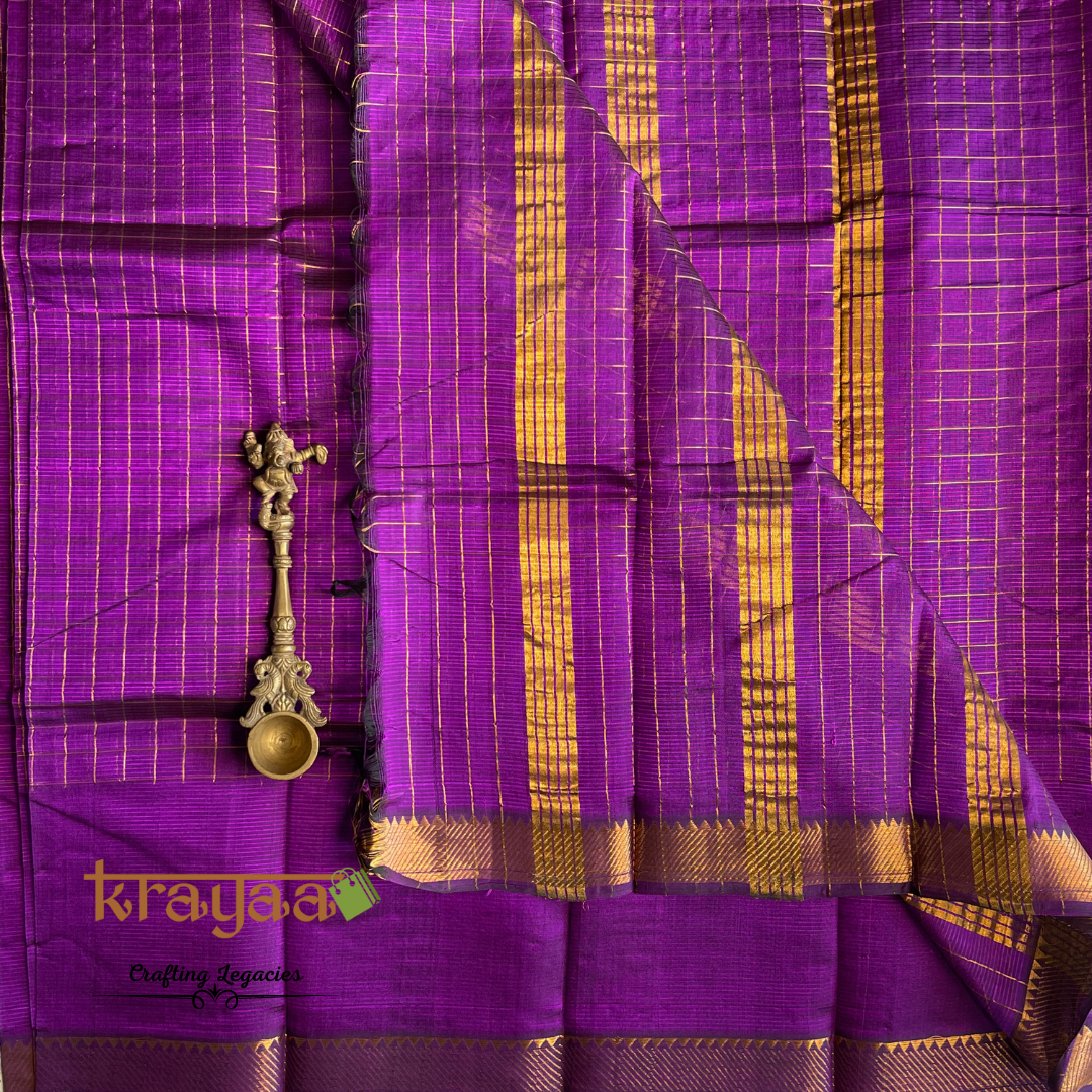 Handwoven Mangalagiri Silk CottonSaree