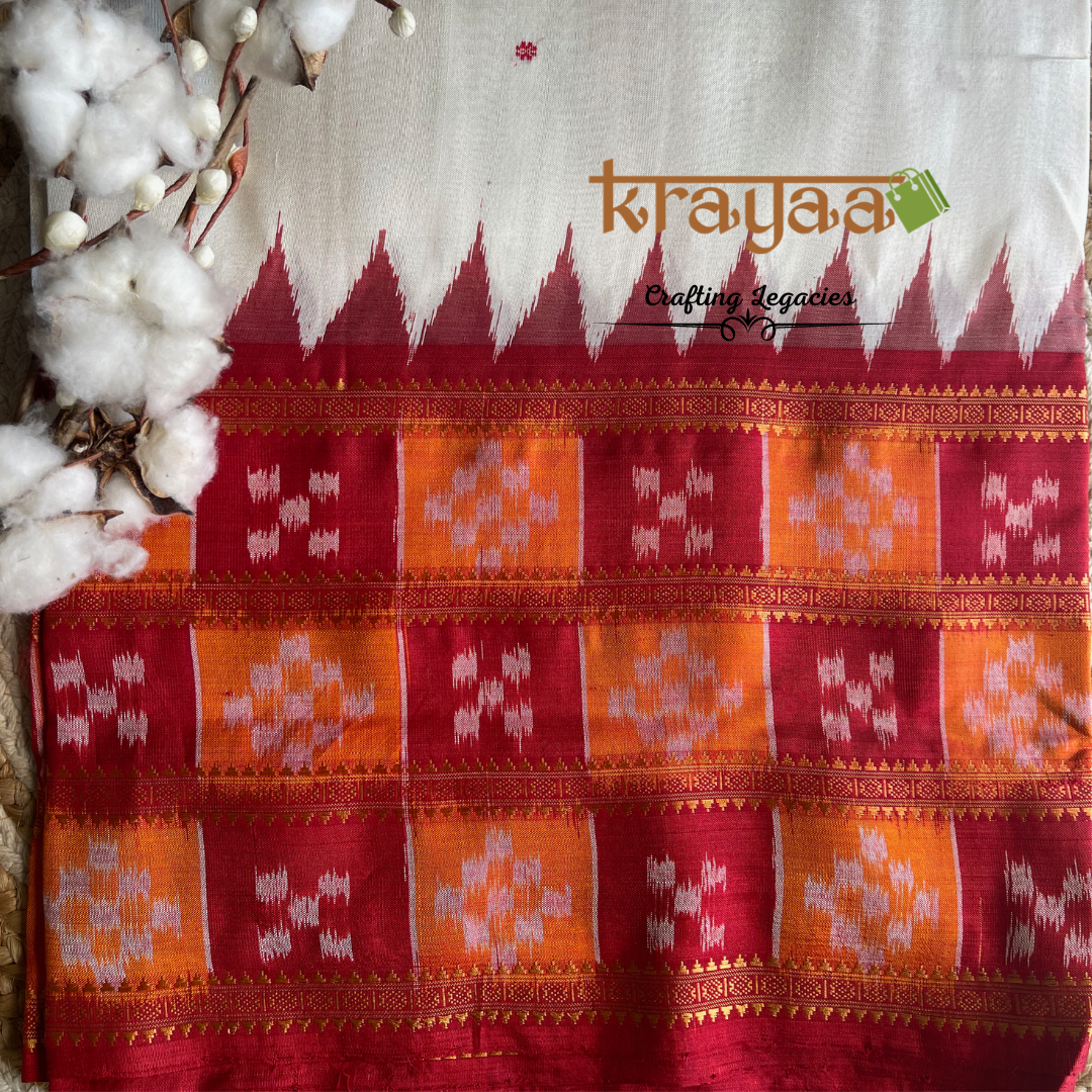 Khandua Silk With Pasapalli Border