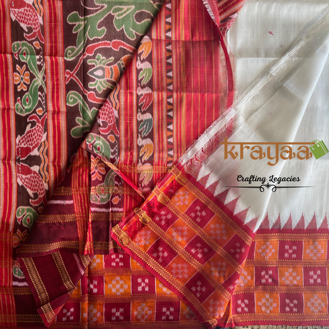 Khandua Silk With Pasapalli Border